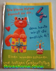 Geburtstagskarte Mit Wackelaugen 4 Jahre Wundertuete Bielefeld