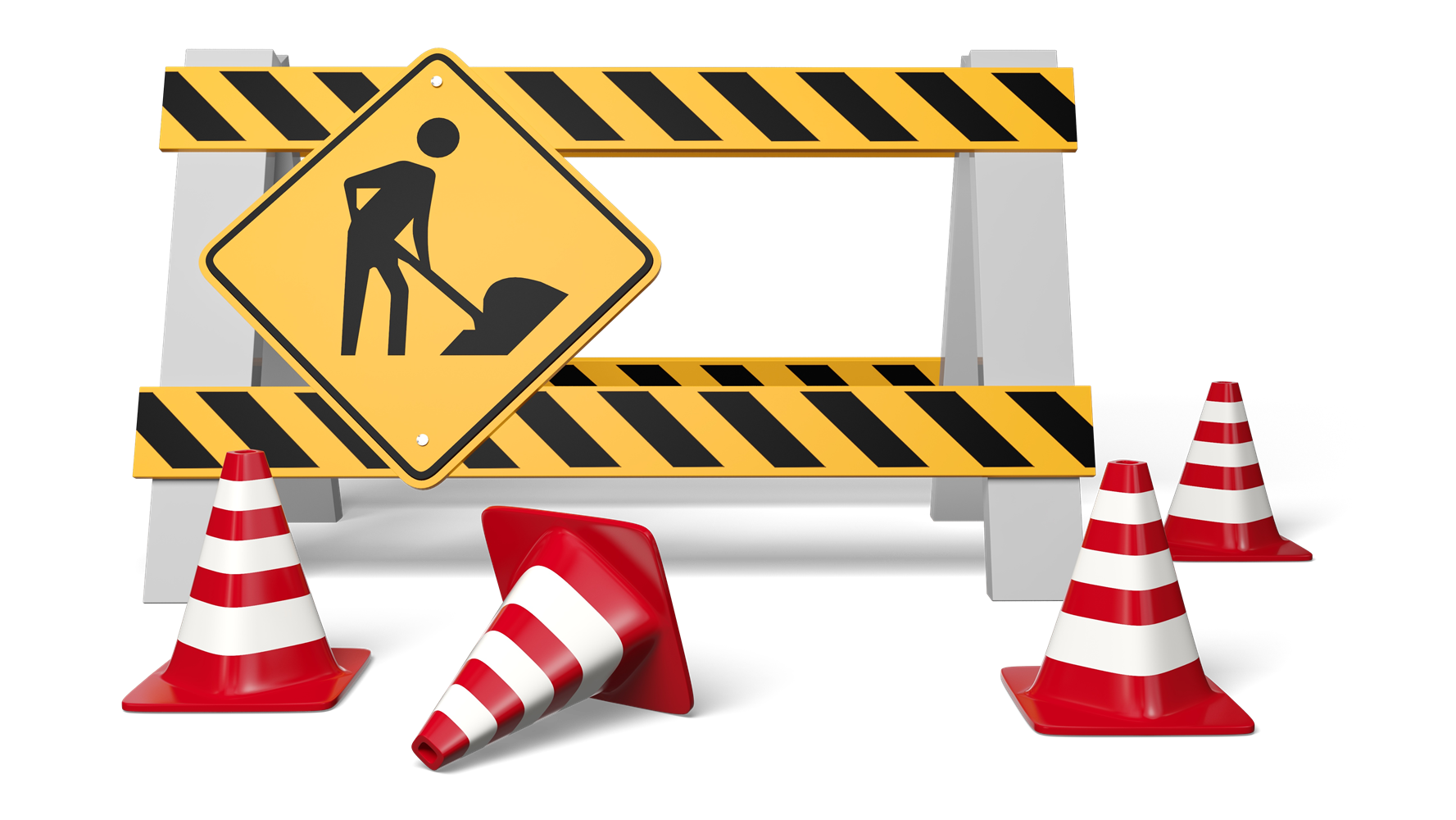 Baustellenschild